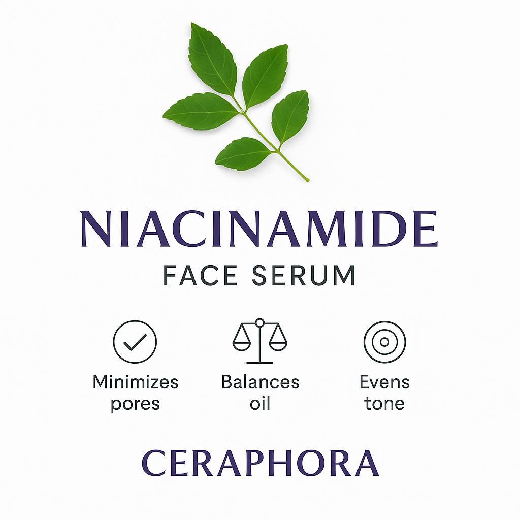 Ceraphora Niacinamide Serum – 10% Oil Control + Pore Minimizer